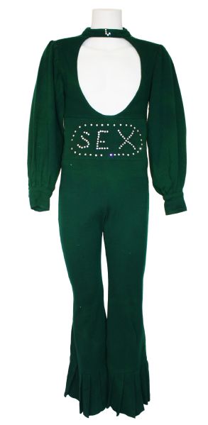 James Brown Stage Worn Green "S.E.X" Jumpsuit c. 1976